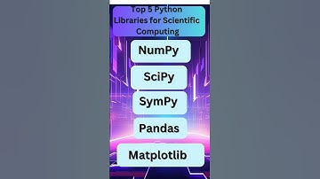 Top 5 Python Libraries for Scientific Computing #shorts