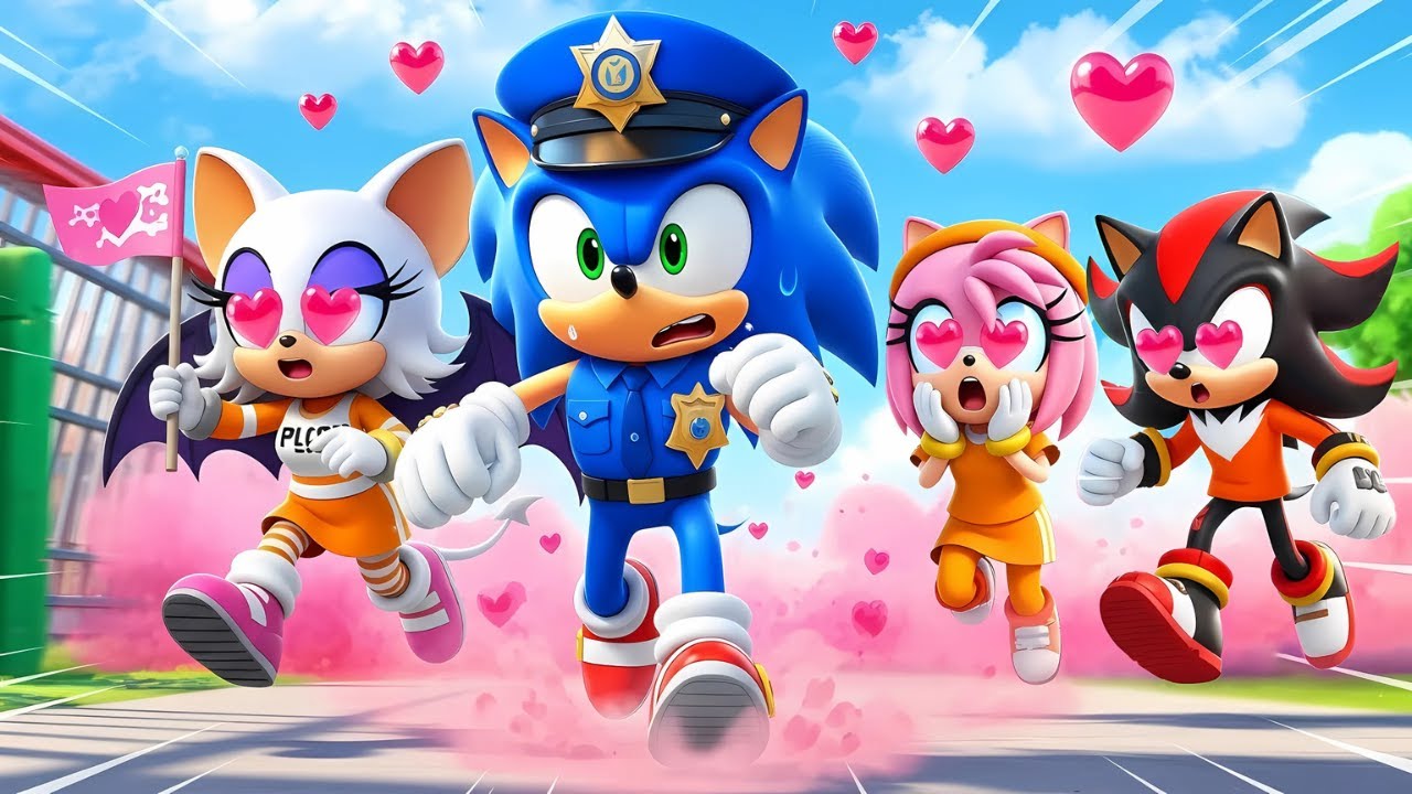 POLICE SONIC vs FAN GIRL CLUB! Will They Find His SECRET?! | Sonic the Hedgehog 3 Animation