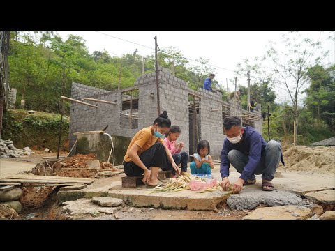 Video Nhà chị Tiềng Lên tường cao - 3 mẹ con tìm măng ăn bữa... - youtube
