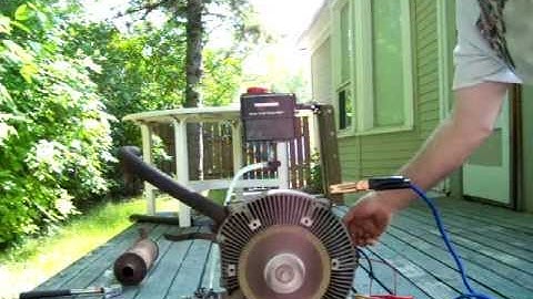 Sachs 914A Hovercraft motor test run