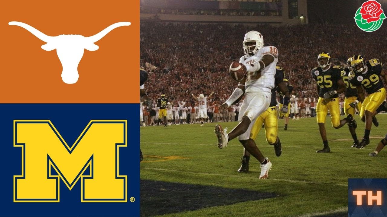 13 Michigan VS 6 Texas 2005 Rose Bowl