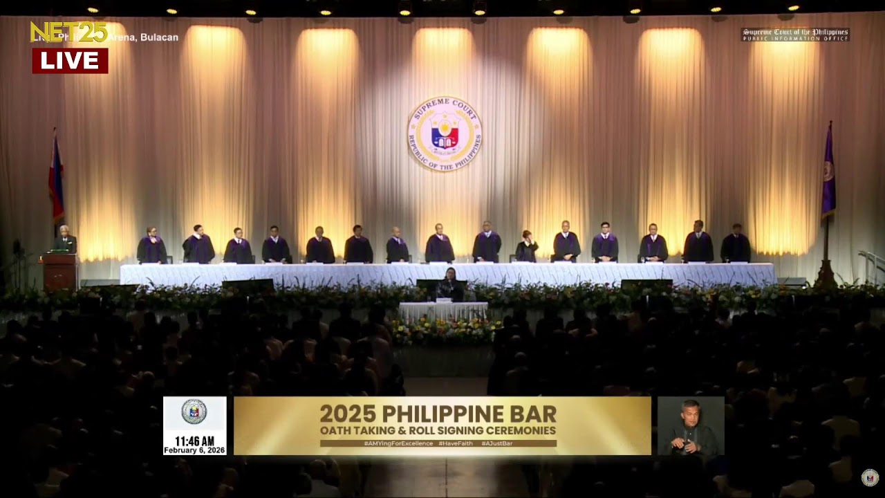 2025 Bar Examinations - Oath Taking and Roll Signing Ceremonies @Philippine Arena