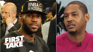 Carmelo Anthony never had the teams LeBron, Dwyane Wade had | First Take