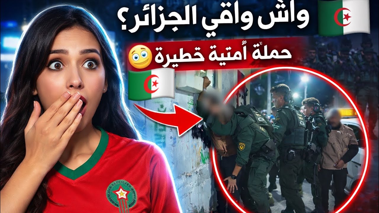 		مغربية تنصدم من طريقة تدخل الشرطة الجزائرية 🇩🇿🇲🇦