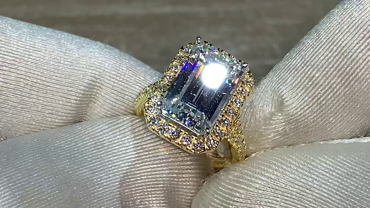 6ct Emerald Cut! - YouTube