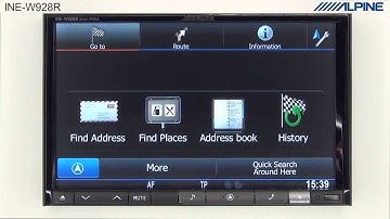 Alpine One look Navigation - set your destination by an Image