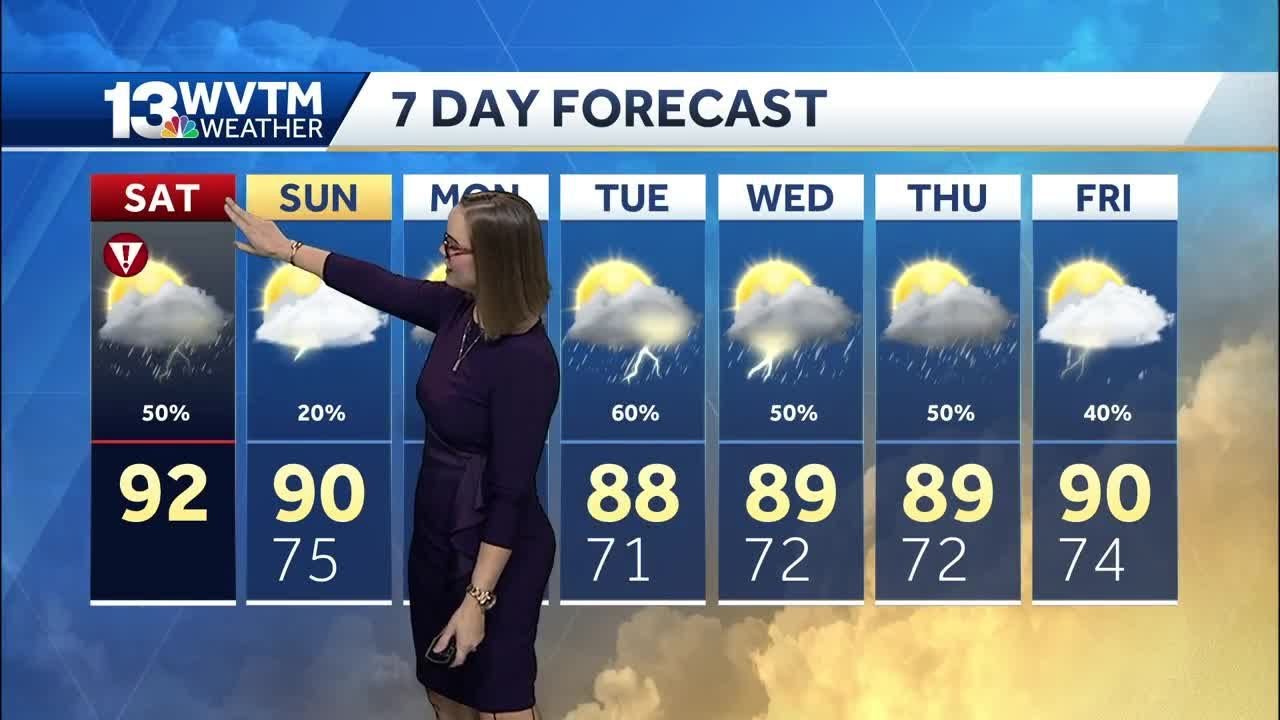 Slight risk of severe storms Saturday morning, afternoon