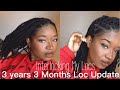 WATCH ME INTERLOCK MY LOCS FOR THE FIRST TIME😧| NO EQUIPMENTS | 3 YEARS 3 MONTHS LOC UPDATE | #KUWC