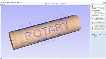 Introduction to Rotary Wrapped Text | Vectric V11 Tutorials