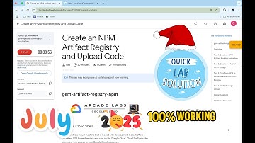 [2025] Create an NPM Artifact Registry and Upload Code | #qwiklabs | #gem-artifact-registry-npm