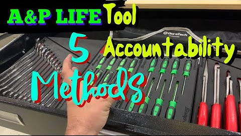 Tool Tuesday! 5 methods of tool accountability for DIY airplane mechanics