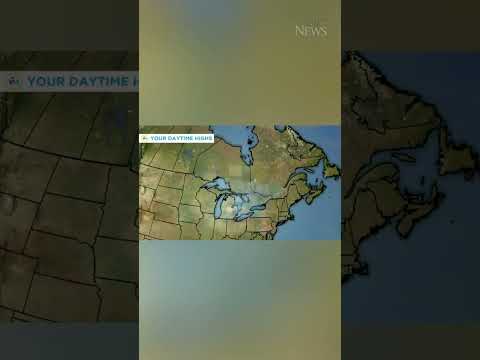 Weather update | Winter storm heading towards Canada #shorts