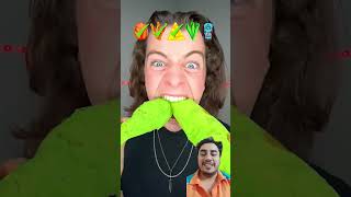 Eating giant spicy chips ASMR 😤 #asmr #mukbang #reaction #challenge #eating #foodie #funny