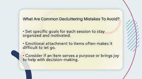 What Are Common Decluttering Mistakes To Avoid? - The Personal Growth Path
