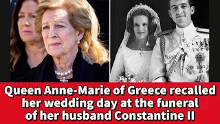 Queen Anne-Marie Wears Cross from Wedding to King Constantine Funeral