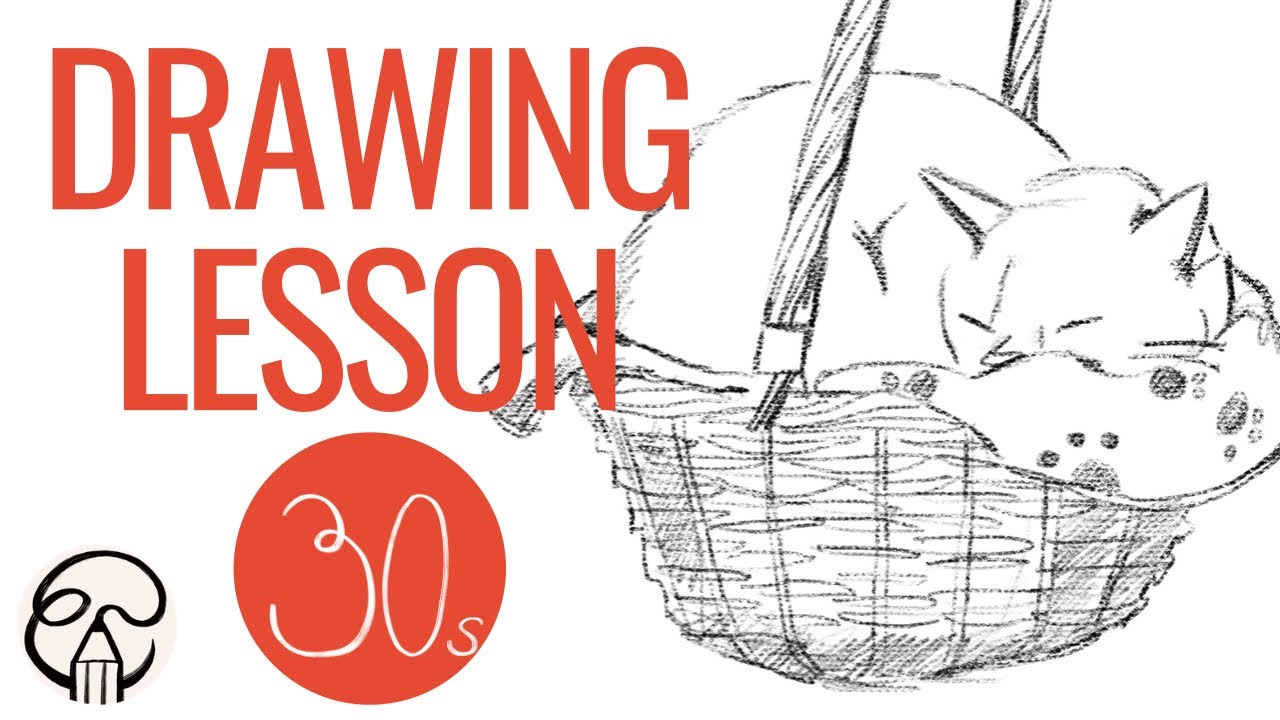 How To Draw From Reference Quick Drawing Lesson Cat in a Basket YouTube