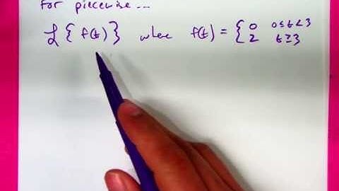 7.1 Laplace transforms (part 2)