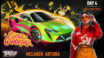 NFS No Limits  McLAREN Artura  GATE CRASHER  Day 4 - Guess Who