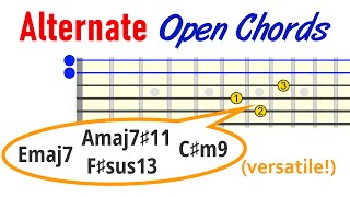 You Won&#39;t Find These on Chord Charts - Alternate Open Chords