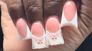 WATCH ME WORK: SHORT ACRYLIC DUCK NAILS!