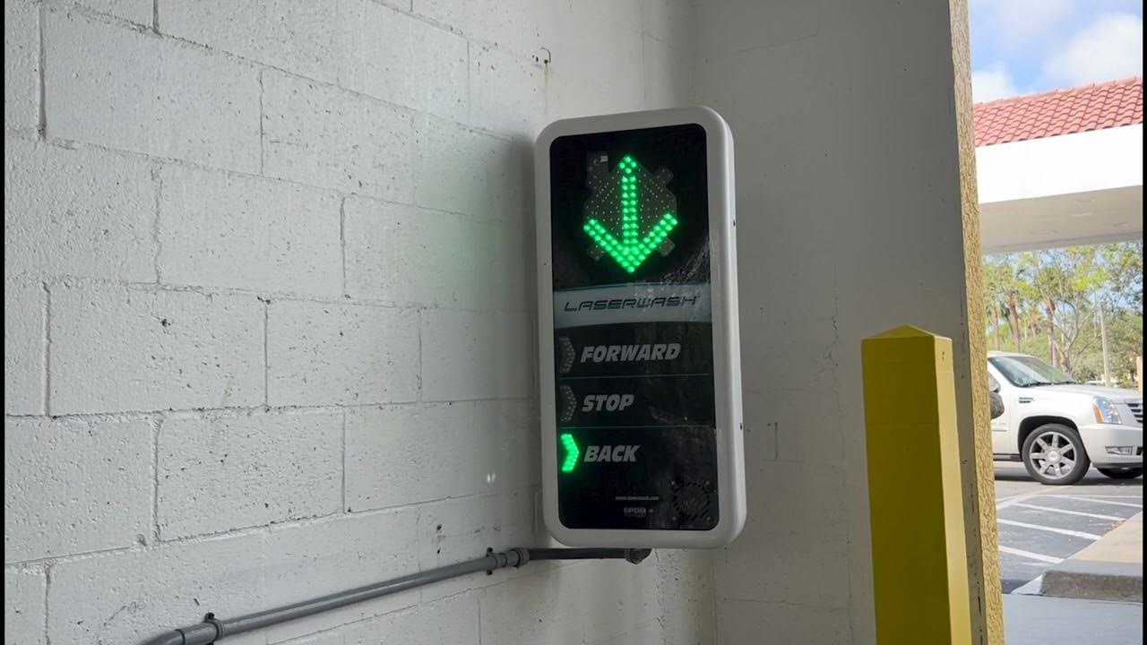 Pdq car wash voice telling you to go forward back up and exit for 10