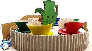 Mad Tea Party Tea Cup | How To Make Cardboard Mad Tea Cup Ride at Home