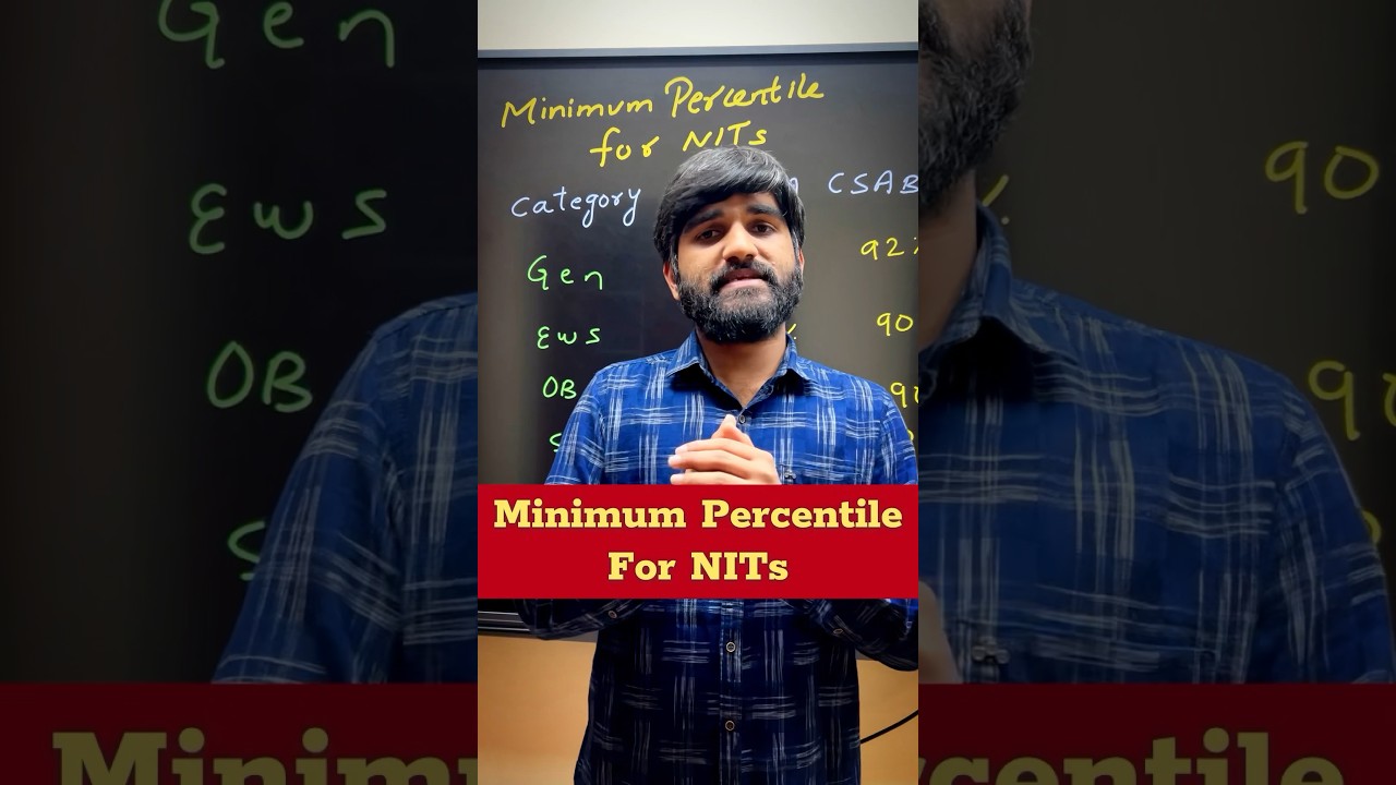 Minimum Percentile For NITs✅ JEE MAINS 2024 | Marks Vs Percentile JEE Mains 2024 | JEE Mains Cut Off