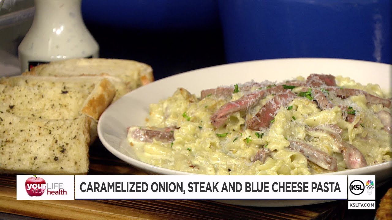 Harmons Chef Lesli's Caramelized Onion, Steak and Blue Cheese Pasta