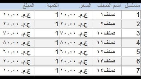 طريقة لترقيم تلقائى فى النموذج و التقرير للفواتير غيرها