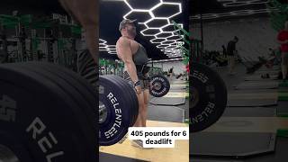 405 pound deadlift for 6 #gymtok #back #hamstrings