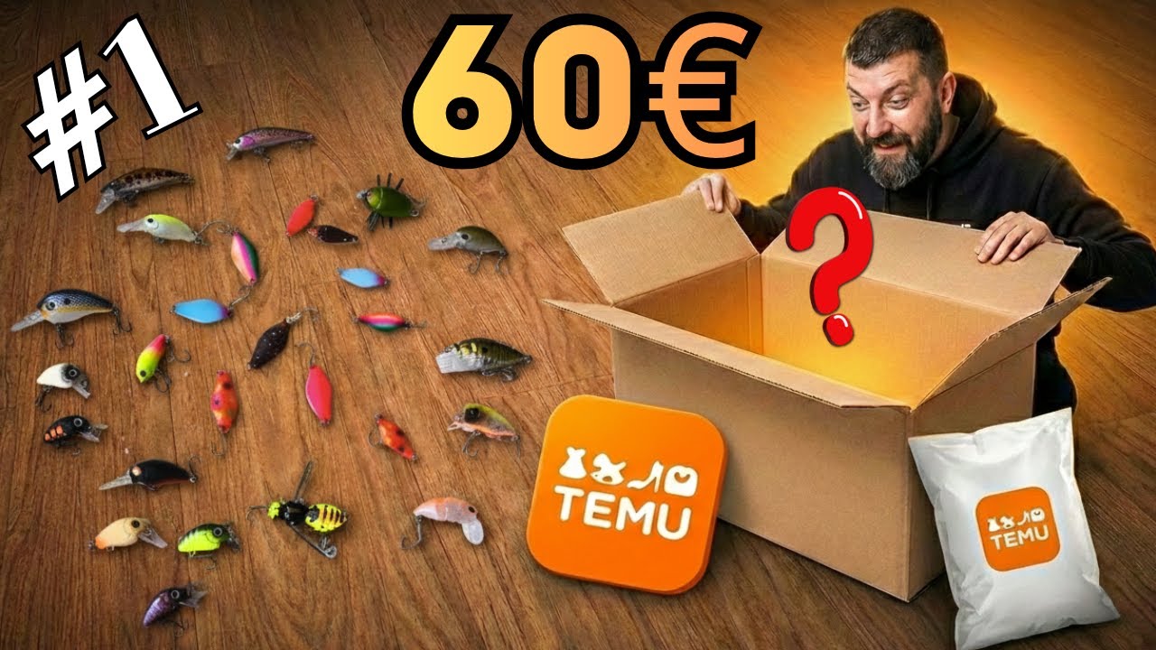 РОЗПАКОВКА та ОГЛЯД риболовних приманок з TEMU