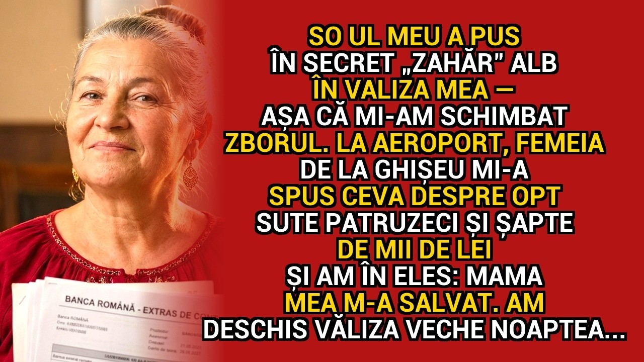 Soțul meu a pus în secret „zahăr” alb în valiza mea — așa că mi-am schimbat zborul la aeroport