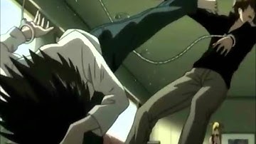 L vs. Light fight Death Note (english)