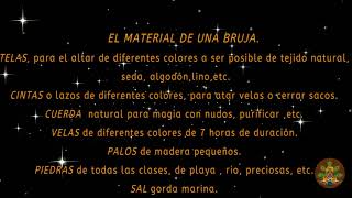 El material para una BRUJA