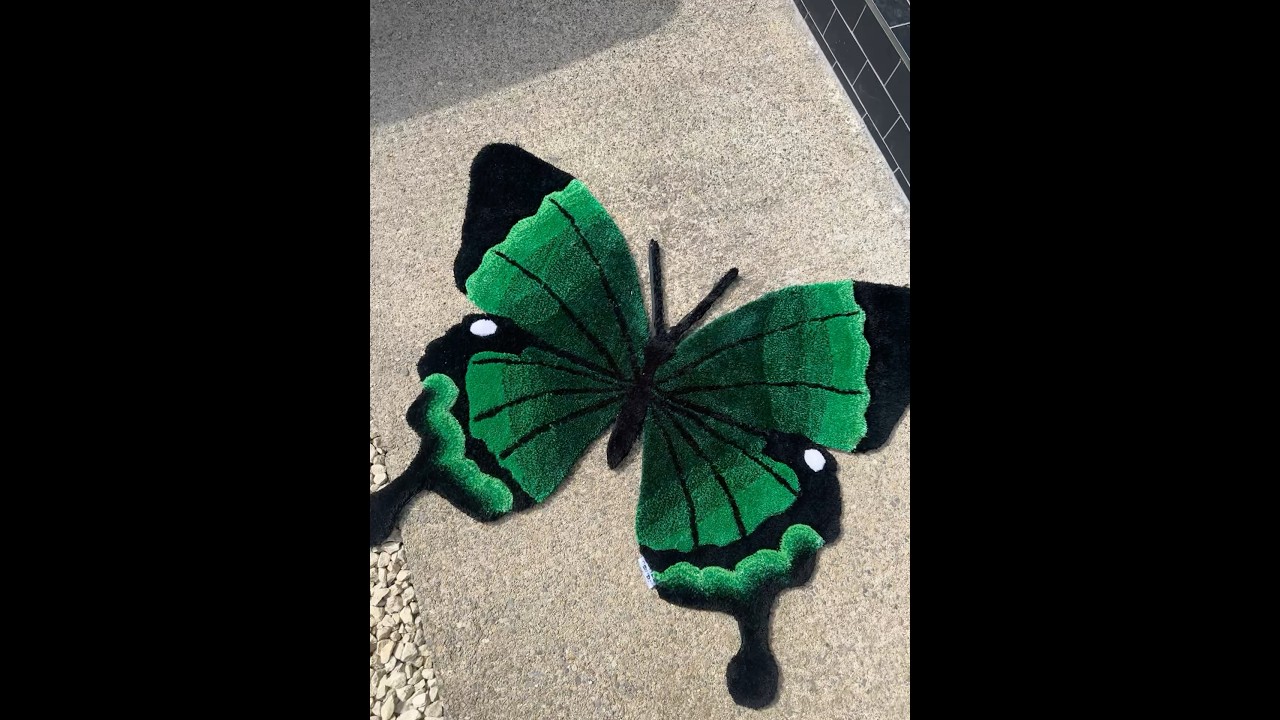 Custom Butterfly Rug! Coming to my Etsy store soon … 