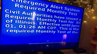 (Xfinity) EAS Required Monthly Test on TV Illinois (6/1/2021) Small fail at 0:27 (EAS #24)