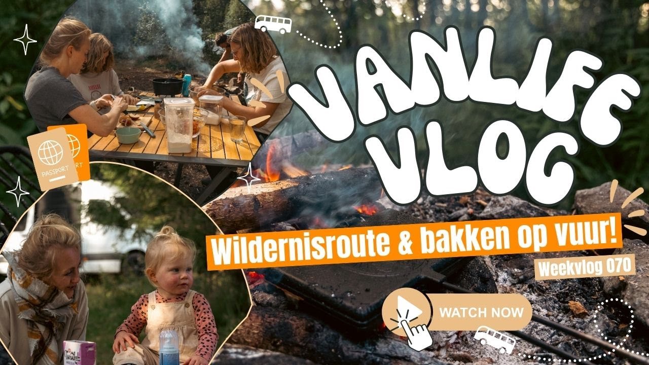 WILDERNISROUTE & bakken op vuur! - Scandinavië - Vanlife vlog #070