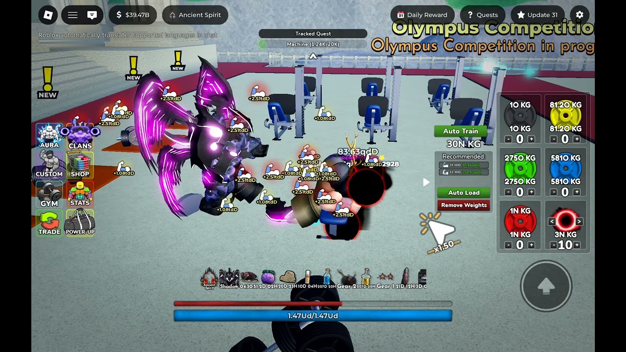 Gym League Olympus Showcase of Me LOL