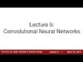 Lecture 5 | Convolutional Neural Networks