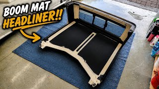 DEI Boom Mat Sound Deadening Headliner Review And Install!! - Jeep Gladiator