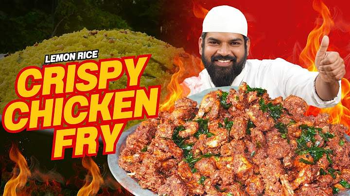 Chilli Garlic Fried Chicken | Cooking & Serving | Chicken With Lemon Rice Nawab's Kitchen Official