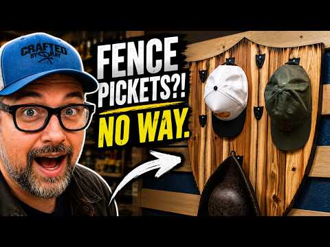 This Doesn't Look Like Fence Pickets Anymore... DIY Hat Rack
