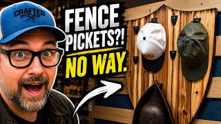 This Doesn't Look Like Fence Pickets Anymore... DIY Hat Rack