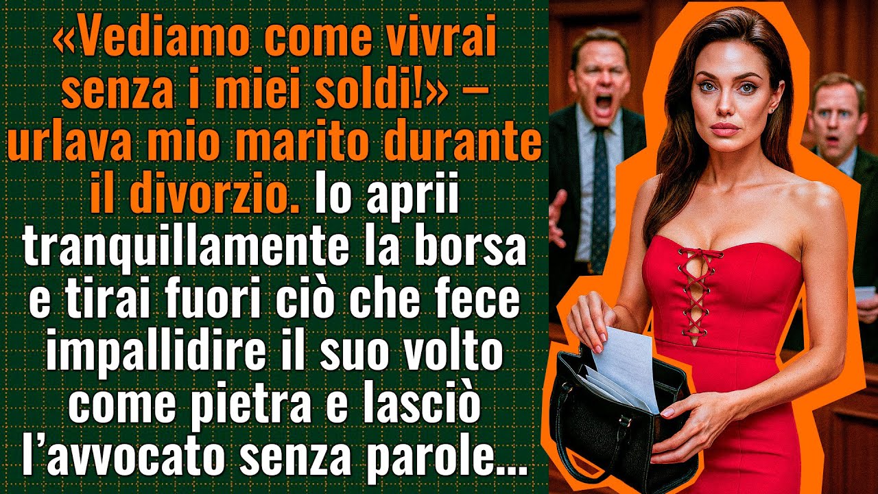 «Vediamo come vivrai senza i miei soldi!» — urlava mio marito durante il divorzio. E io tirai fuori…