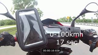 Benelli Rfs 150 0-100Kmh