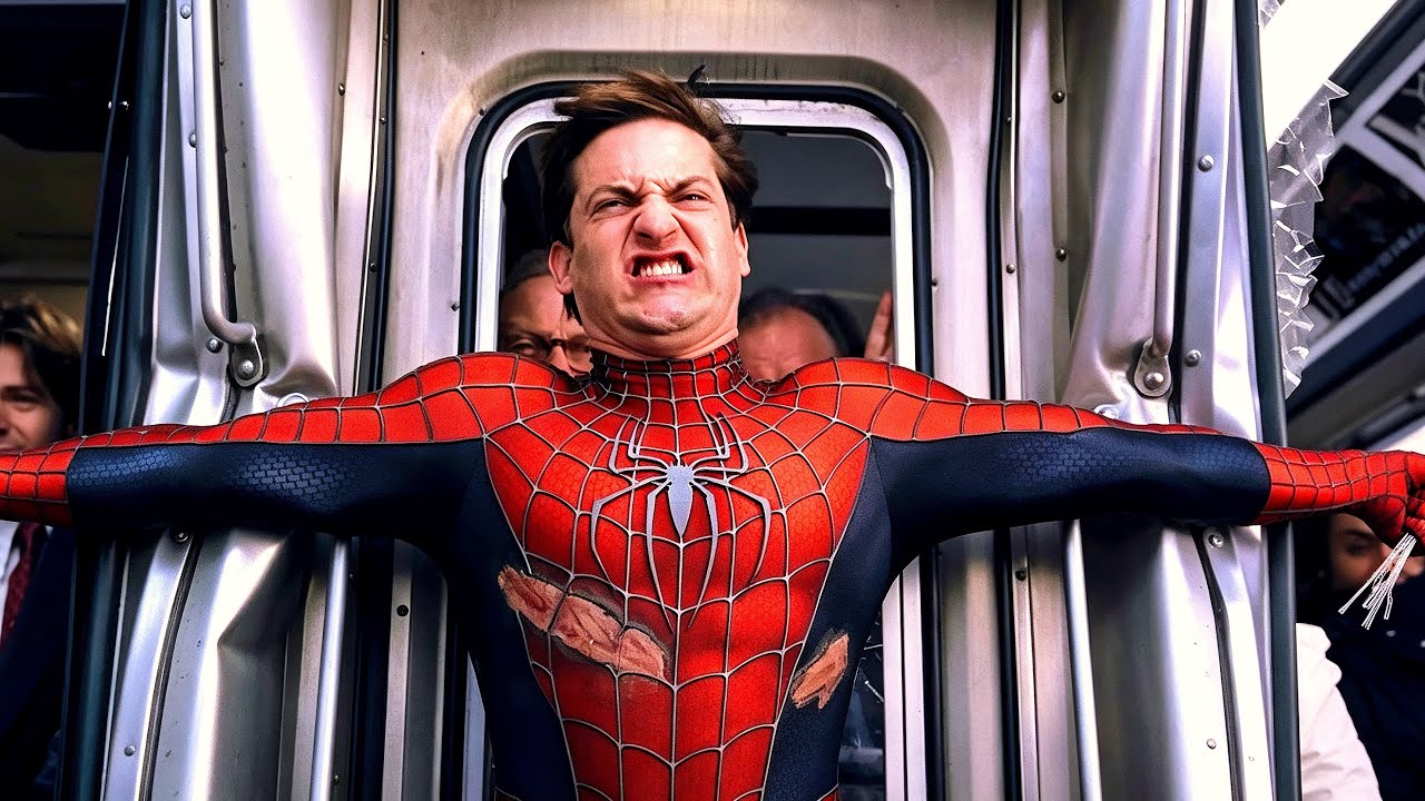 Spider-Man vs Doc Ock: Train Fight | Spider-Man 2 (2004) 4K 