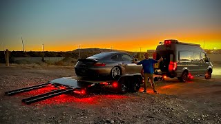 My Friend Broke Down In His 911 Turbo (996) So We Drove To Wyoming To Rescue Him w/ My Sprinter @KyleConner