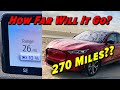 Can It Go 270? | 2021 Ford Mustang Mach E Range Test