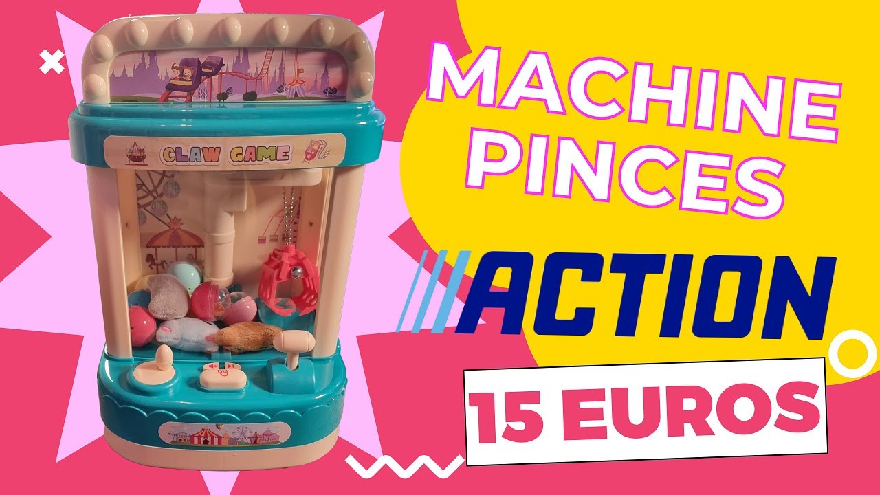 Machine à pinces Action - Entrainement fête foraine pour 15 euros