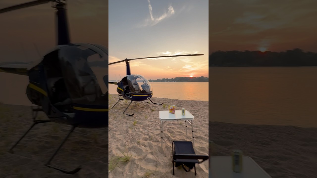 Flying to the beach! 🏖️